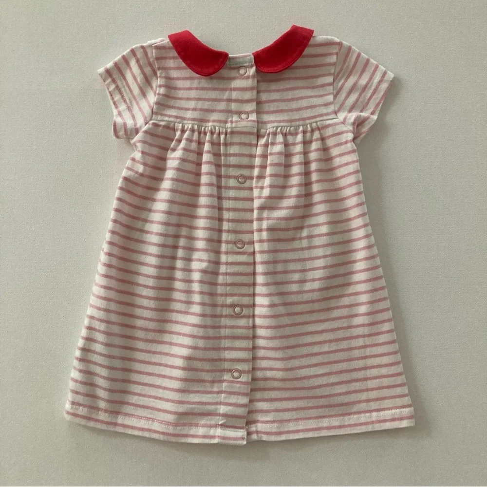 Baby Boden Girl 3-6 Months Collared Cherry Dress Spring Summer